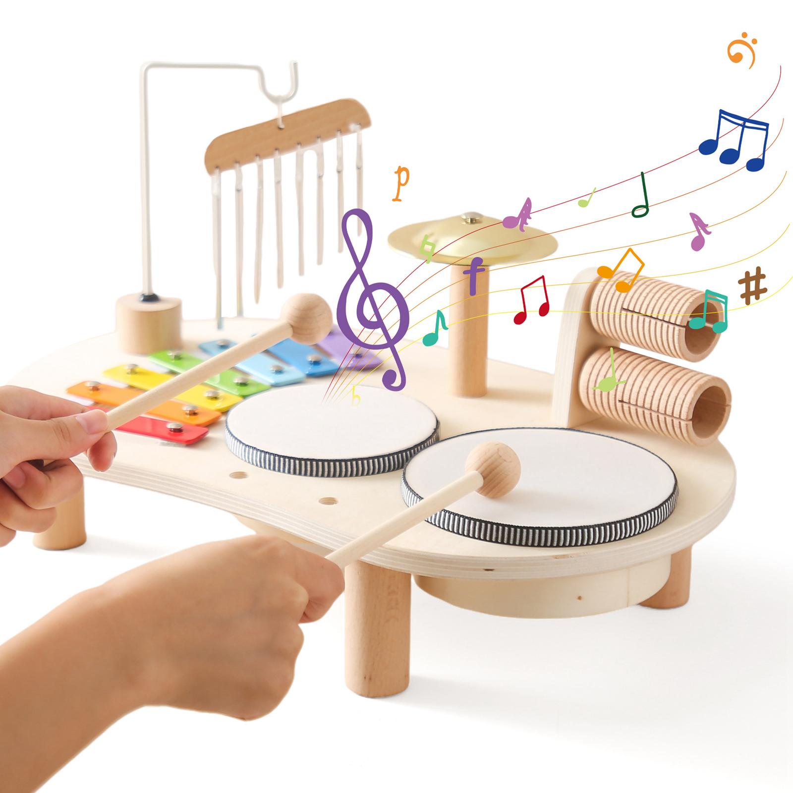 Kids Toys Xylophone - Set Drum Xylophone Mainan Edukasi Koordinasi