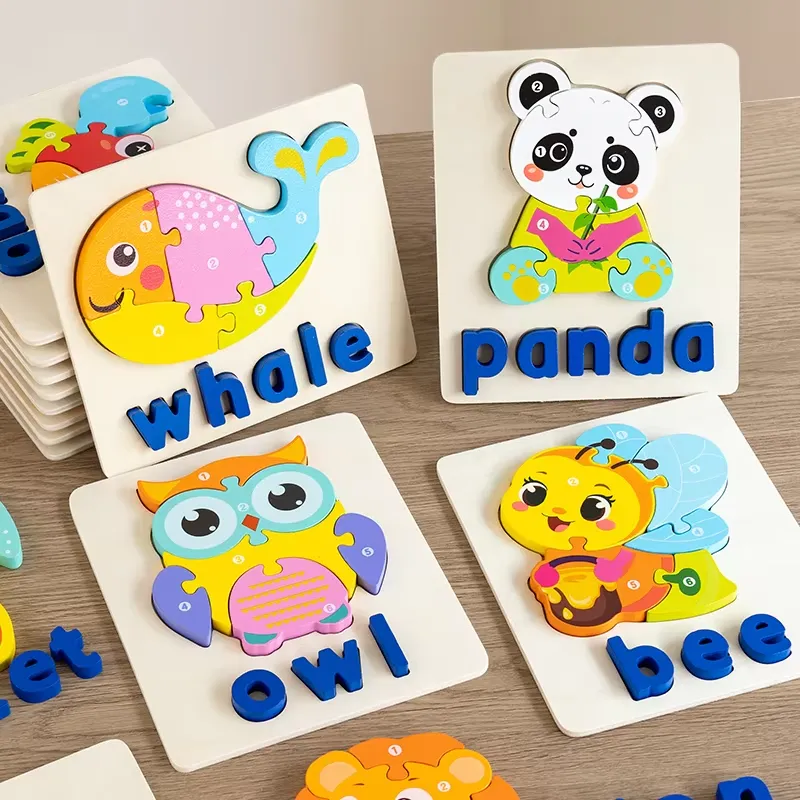 Kids Toys Blocks - Puzzle Lalu Lintas Hewan 3D, Permainan