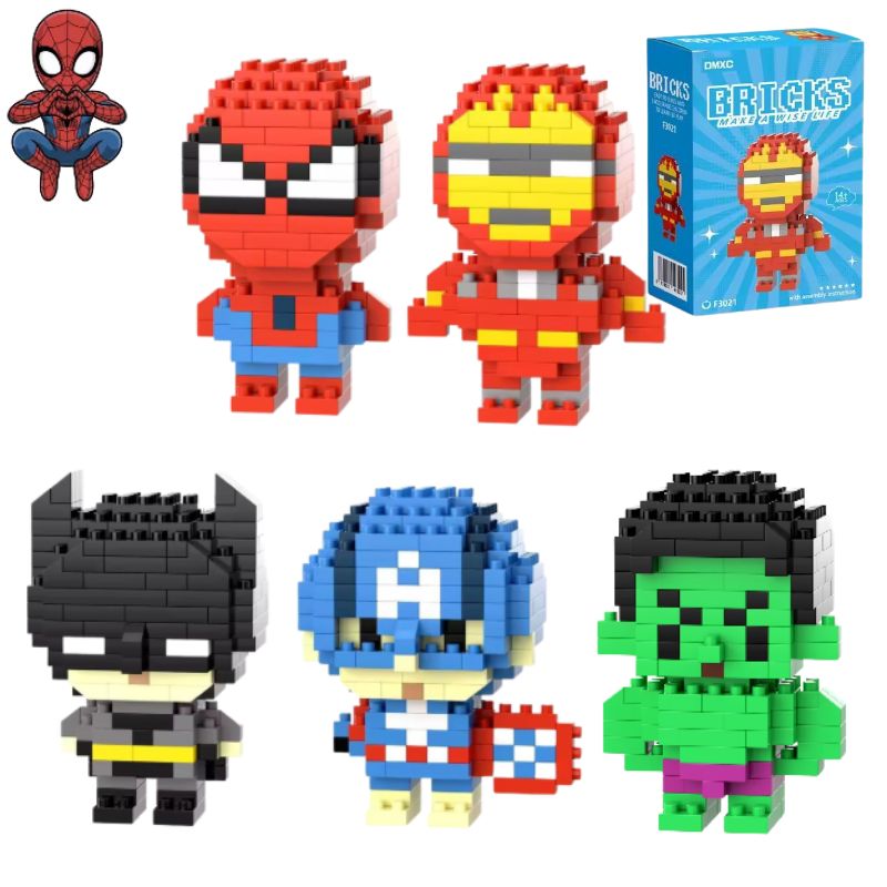 Kids Toys Blocks - BANDAI Marvel Spider Man Deadpool &