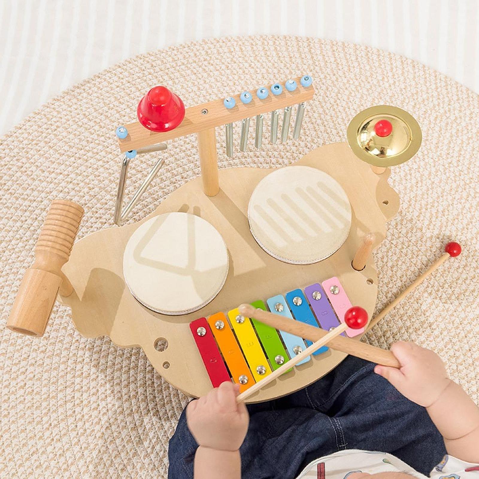 Instrumen Musik kayu Set Drum  - Kids Toys Xylophone ulasan dan harga