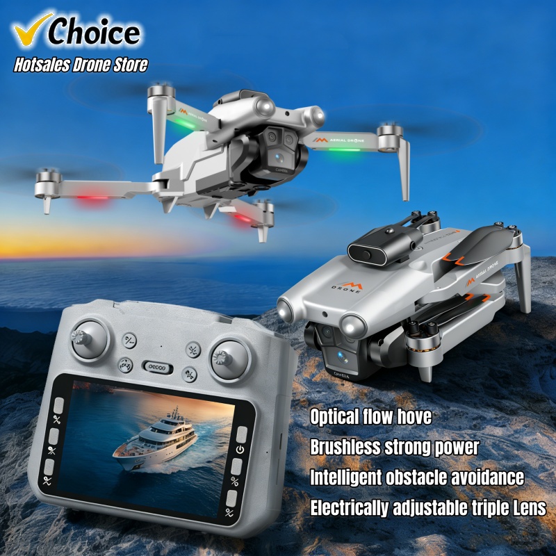Drone M6 8K Lensa Triple HD 4. - Kids Toys Quad ulasan dan harga
