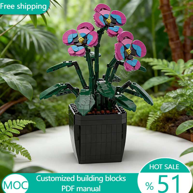 511 PCS Bunga Taman Pansies MO - Kids Toys Blocks ulasan dan harga