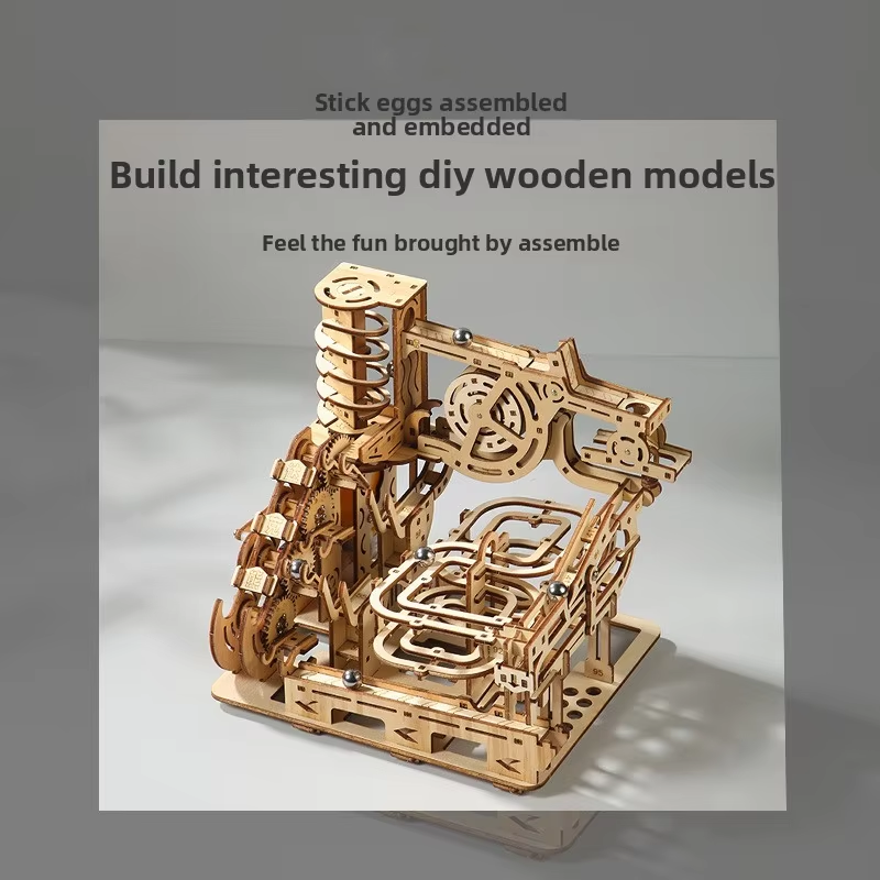 Puzzle Kayu 3D Baru, Perangkat - Marble Run Set ulasan dan harga
