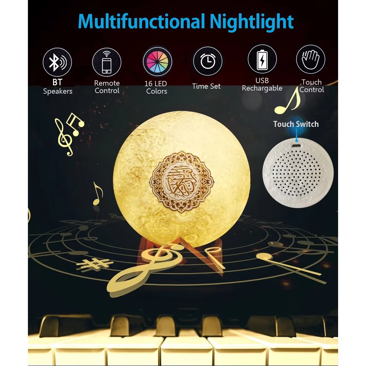 Lampu Malam Speaker Bluetooth  - Kids Quran Toys ulasan dan harga