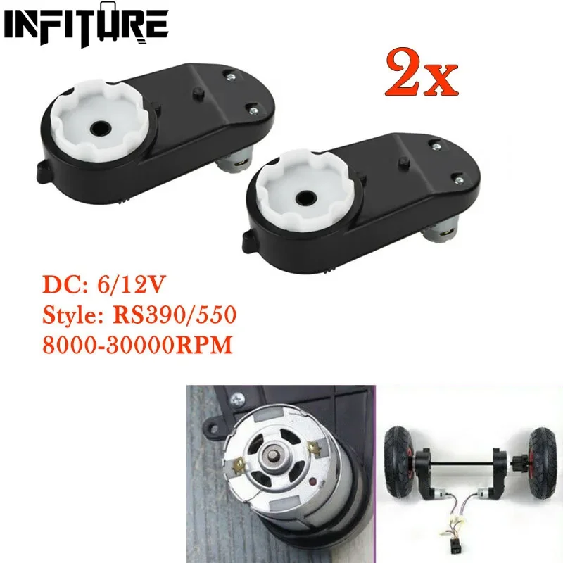 2 Buah 12V Electric Motor Gear - Kids Toys Cycle ulasan dan harga