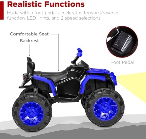 ATV Listrik Anak 12V, Mobil Qu - Kids Toys Quad ulasan dan harga