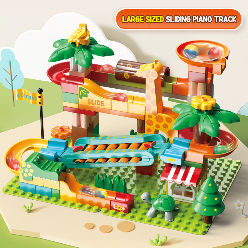 DIY Balok Luncur Marmer Balok  - Marble Run Set ulasan dan harga