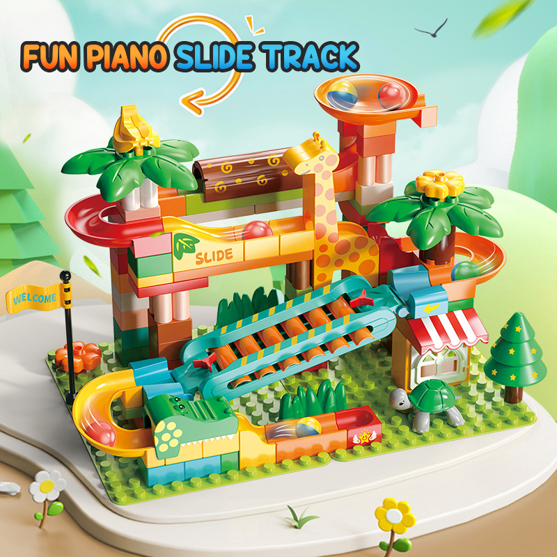 DIY Balok Luncur Marmer Balok  - Marble Run Set ulasan dan harga