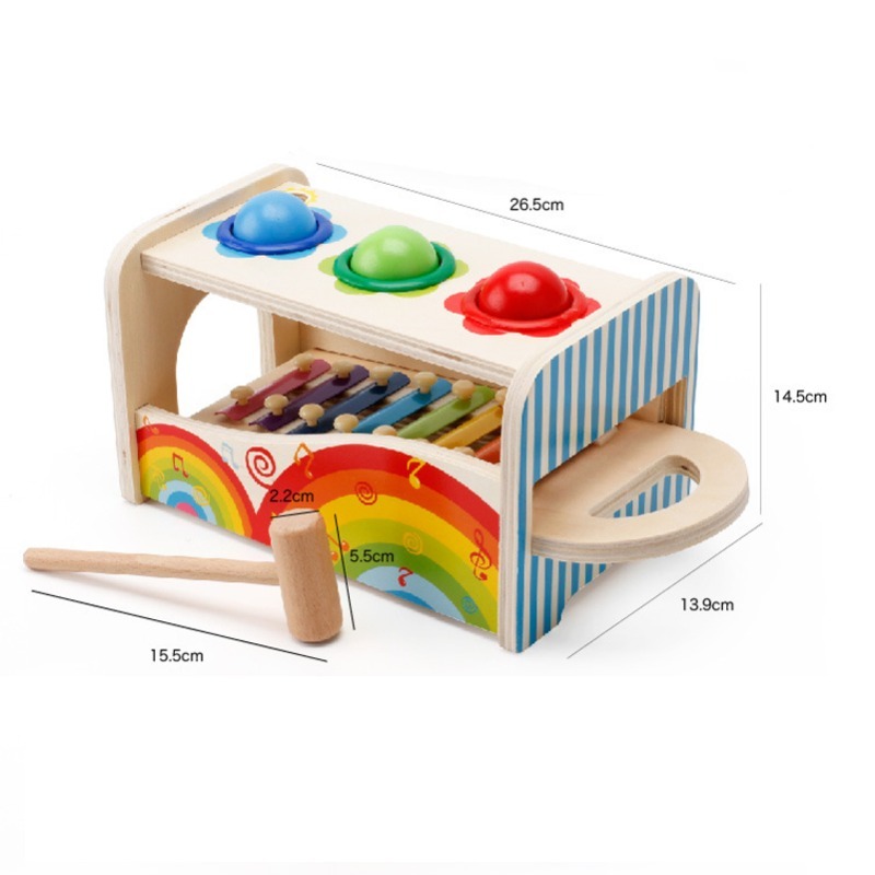 Bangku Pound & Tap dengan pero - Kids Toys Xylophone ulasan dan harga